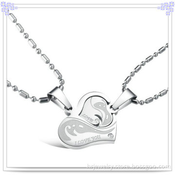 Fashion Accessories Stainless Steel Jewelry Heart Pendant Necklace (HR2005)